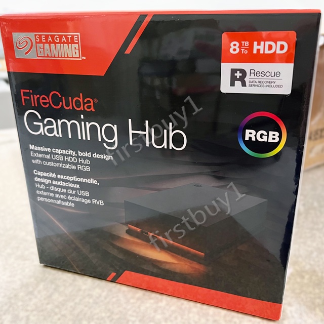 【優選】Seagate 希捷 電競RGB硬碟 FireCuda Gaming Hub 8TB 遊戲擴充工作站costco