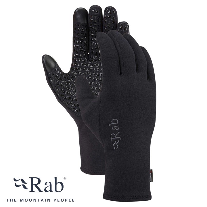 Rab Power Stretch Contact Grip Glove 男款 彈性透氣保暖手套 黑 QAH-53-BL