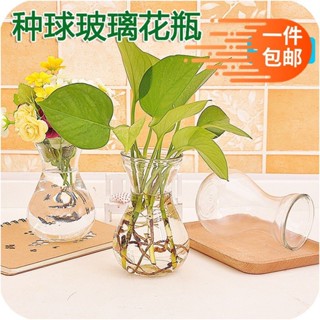 【新款上市】透明花瓶 花器 風信子玻璃瓶植物容器插花瓶綠蘿水仙花瓶插花透明花盆風信子花瓶