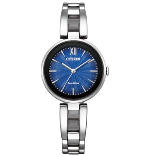 CITIZEN 星辰錶 EM0807-89L 淑女時尚光動能腕錶/藍面28mm