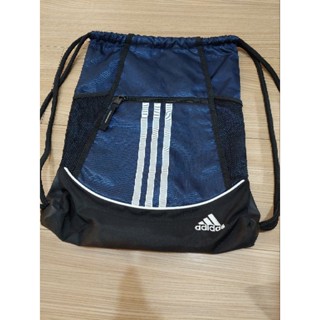 現貨~ 愛迪達 Adidas 深藍色厚實束口袋背包運動背包Alliance II Sackpack