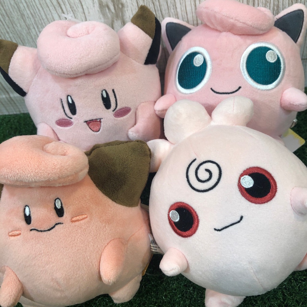 【悠然小舖】日本進口 正版 三英貿易 神奇寶貝 寶可夢 皮皮 皮寶寶 胖丁 寶寶丁 娃娃 玩偶 絨毛 擺飾 S尺寸