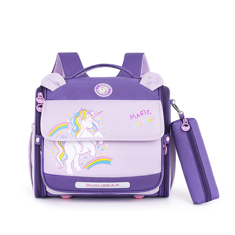 新款兒童太空袋大容量小學生橫式一體式書包