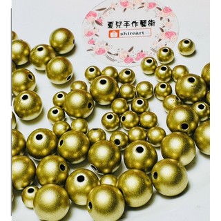 日本手作 vintage巴洛克式風格 超美華麗古董金 多尺寸 壓克力直孔珠 耳環手串專用 DIY 手作材料
