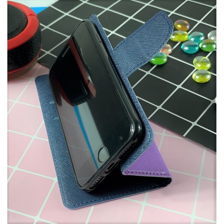 Google Pixel 7/7 PRO 5G 簡約雙色 谷哥 側掀 翻蓋 手機皮套 磁扣 插卡 保護殼 可站立