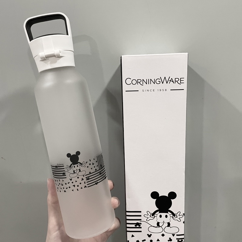 CORNINGWARE 康寧餐具迪士尼米奇防爆玻璃提把隨行X杯550ml