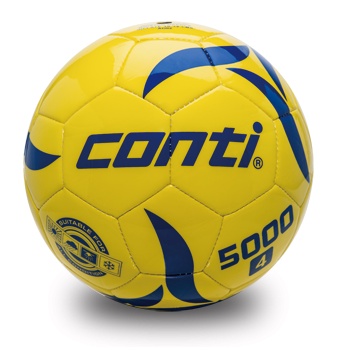 Conti 2023-2024全國少年盃&amp;學童盃比賽指定用球 鏡面抗刮頂級TPU車縫足球(4號球) 黃