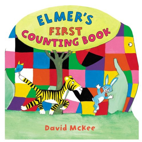 Elmer's First Counting Book(精裝)/David McKee【禮筑外文書店】