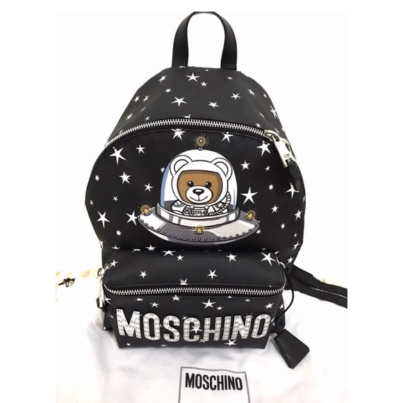 ❤️台南 MOSCHINO 全新 未拆 正品 後背包 背包 書包 包 包包 斜背包 小熊 側背包 二手 防水 公事包