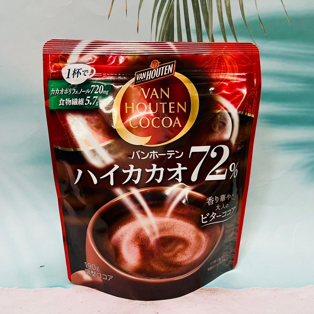 日本 片岡 VAN HOUTEN 沖調可可 cocoa 可可72% 190g 可可粉