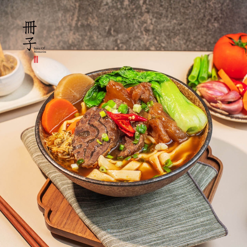 【冊子】紅燒半筋半肉牛肉麵｜半筋半肉料理包500g/入+麵條包225g/入