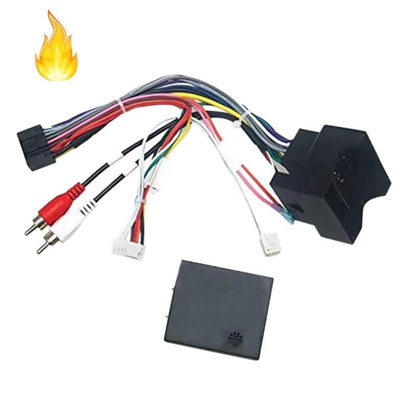 汽車音響 16PIN 電源線適配器音頻線束帶 Canbus 盒適用於梅賽德斯奔馳 B200/W211/ML/Vito/V