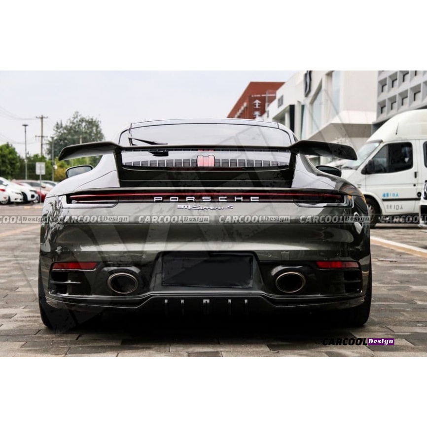 【乾碳】適用Porsche保時捷 911 carrera/carrera s 升級高品質乾式碳纖維尾翼大尾翼