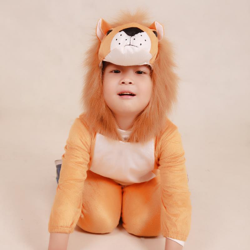 WW41·兒童動物表演服動物服連身衣十二生肖獅子表演服耶誕節服裝