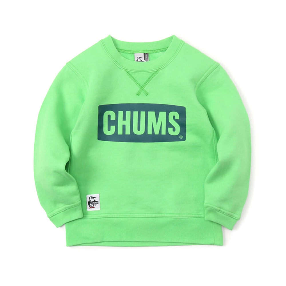 CHUMS Kids Logo Crew Top 童 圓領套頭衫 鮮綠 CH201059M024