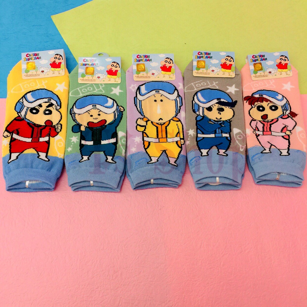 【Ts Shop】韓國襪 💯正韓 蠟筆小新系列 小新 小葵 小白 風間 阿呆 正男 妮妮 小新襪 蠟筆小新 襪子 棉襪