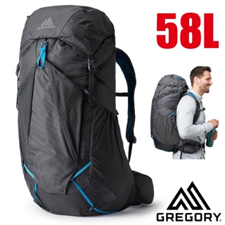 【美國 GREGORY】新款 FOCAL 58L 專業健行登山背包.適自助旅行.出國打工_臭氧黑_141334