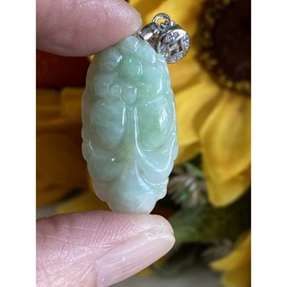 臺灣現貨 天然翡翠A貨，荷葉魚，年年有餘，項鍊 緬甸玉雕刻墜
