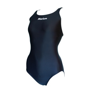 MARIUM 美睿 泳裝 女生泳裝 泳衣 MAR-2120331WB 大女競賽型泳裝-全素面(深藍) 競賽泳裝 基本款
