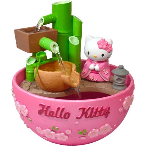 ♥小花花日本精品♥ Hello Kitty 開運招財流水盆 居家裝飾 擺飾 開店新居落成必備~ 3