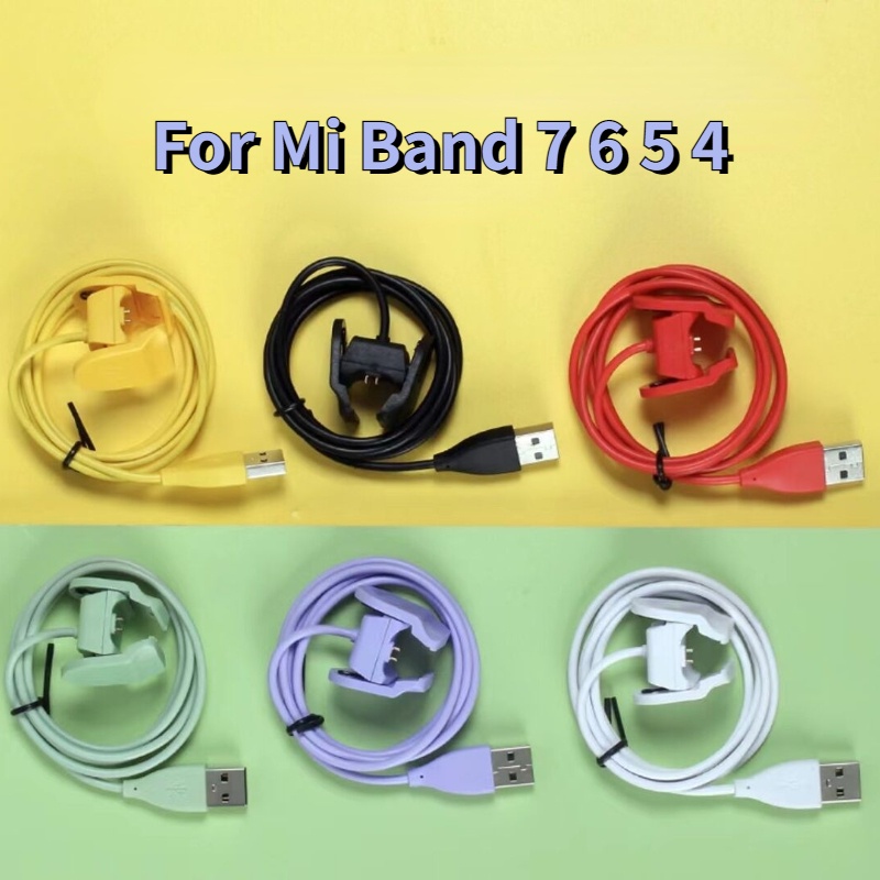 小米手環充電器線 7 6 5 4 USB 充電線夾適用於小米手環 4 5 6 7 充電底座配件帶 100 厘米(39 英