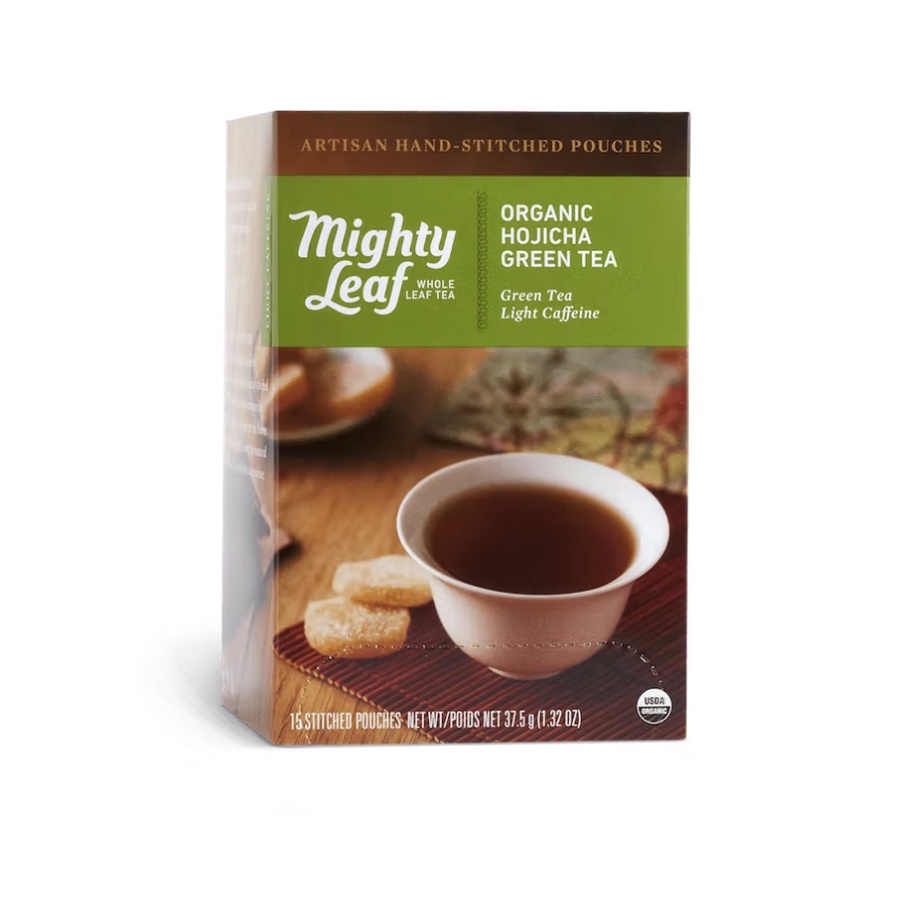 蜜子✨美國 Mighty leaf  -日式有機煎茶 純手工茶 環保絲質茶包 禮盒15包入