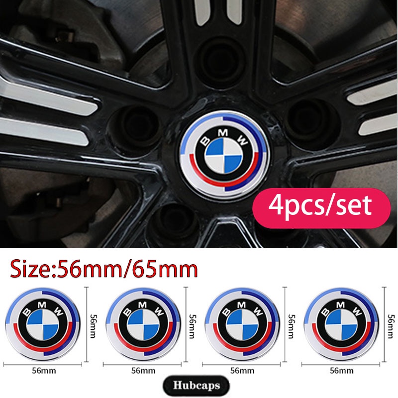 4片 寶馬50週年車輪轂蓋 BMW 限量聯名粘貼式 輪框蓋 50 週年紀念 徽章裝飾 E60 E90 F10 F30