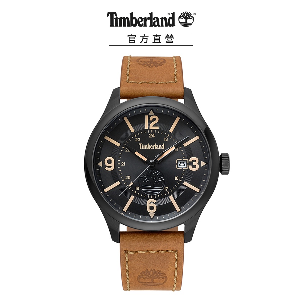【Timberland】手錶 男錶 BLAKE系列 46mm戶外潮流 皮革錶(TBL.14645JYB/02)