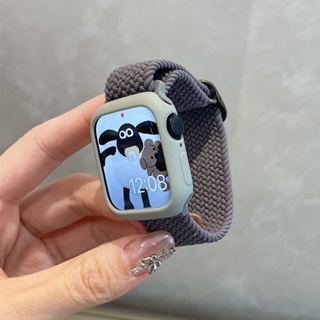 【錶殼+錶帶一體】Apple watch 小蠻腰矽膠錶帶 蘋果錶帶 iwatch錶帶 SE 運動錶帶 S8錶帶 編織尼龍