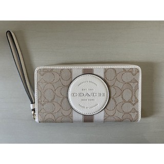 coach經典logo花紋長夾 全新 coach 長夾