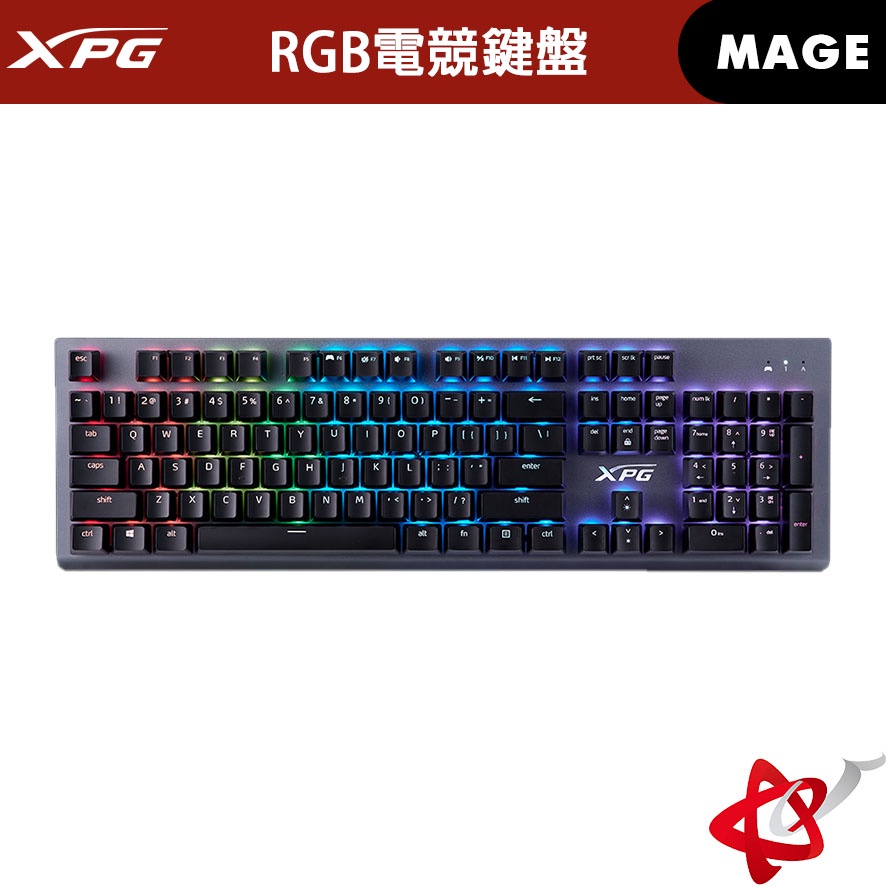 ADATA威剛 XPG MAGE 機械式電競鍵盤 英文