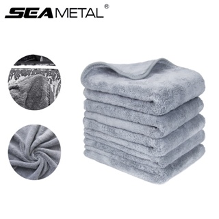 SEAMETAL洗車巾超細纖維毛巾超吸水汽車清潔布珊瑚絨洗車巾乾濕護理布