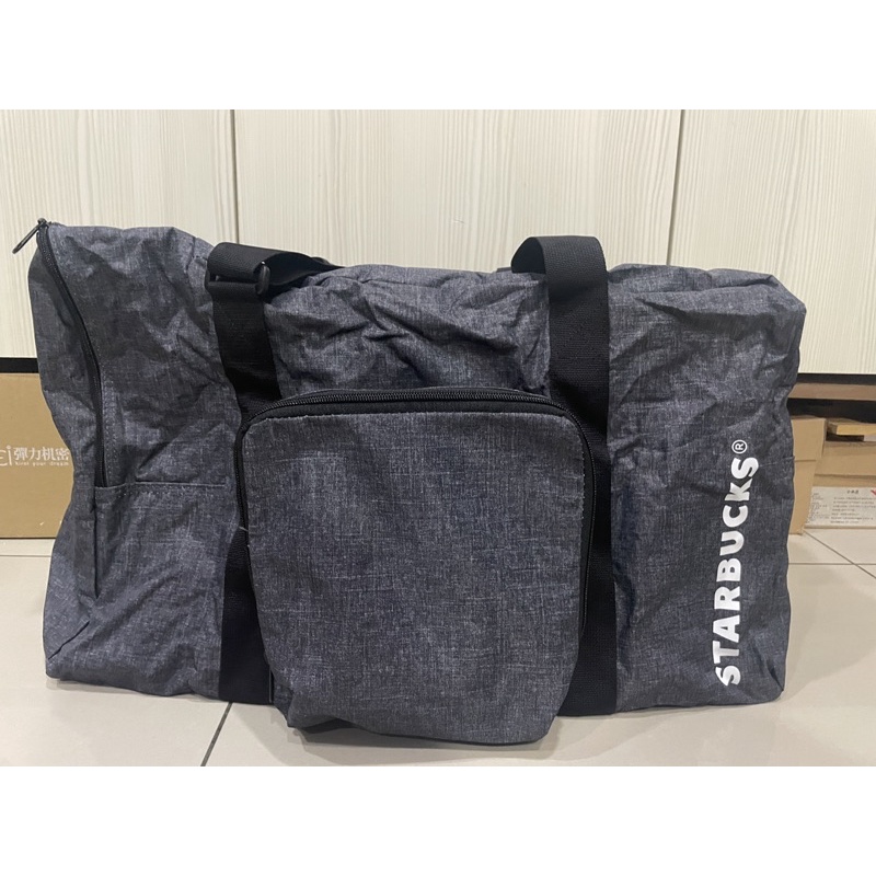 全新 Starbucks￼星巴克 防水行李袋 可收納成小袋