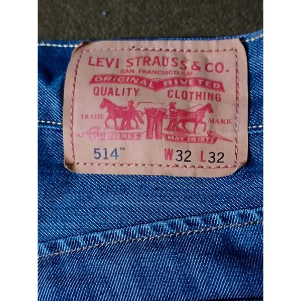 Levis，514型，直筒褲