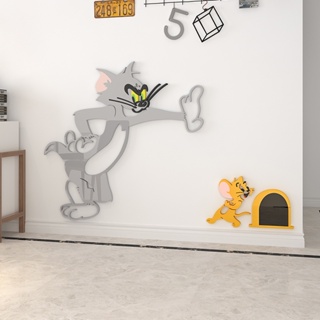 【DAORUI】Tom and jerry 貓和老鼠卡通亞克力牆貼3d立體壁貼湯姆和傑瑞動畫貼紙房間佈置