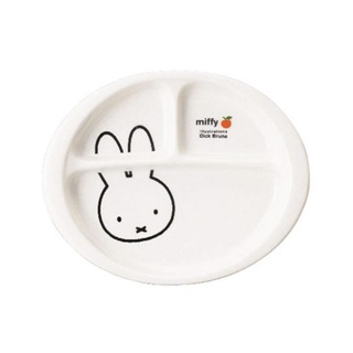 【現貨】小禮堂 米菲兔 陶瓷三格盤 (白大臉款)