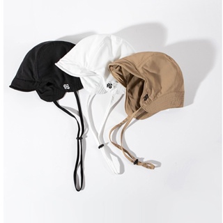 帽子冬季保暖飛行員帽男女純色黑色雷鋒帽韓版個性綁帶護耳防風帽