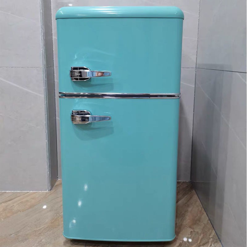 志高美式復古冰箱家用小型網紅單雙門彩色歐式冷藏冷凍節能化妝品