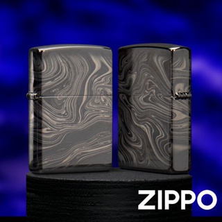 ZIPPO 黑色大理石設計防風打火機 美國設計 官方正版 現貨 禮物 送禮 刻字 客製化 終身保固 49812