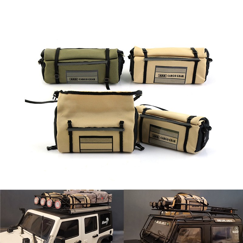 2 件裝 RC 汽車裝飾仿真包行李包適用於 1/10 攀岩車 TRX4 SCX10 D90 90046 KM2 YIKO