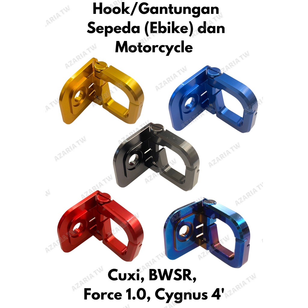 Hook gantungan CNC Hook Motorcycle Cuxi BWSR Force 高品質掛勾