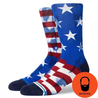 【 🇺🇸大鬍子美國襪子選品 】STANCE - THE BANNER CREW SOCKS經典印花設計系列街頭休閒長襪