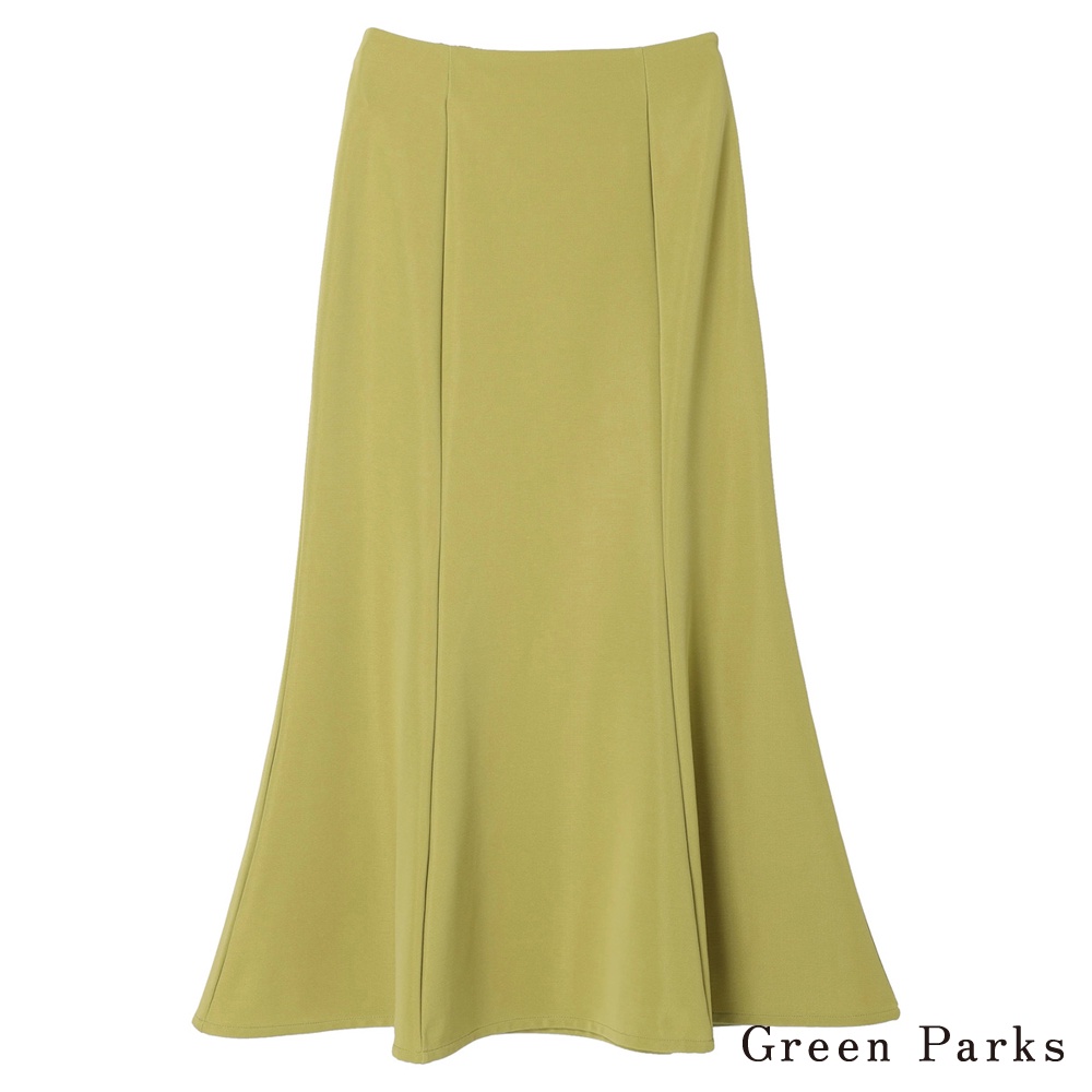Green Parks 優雅素面褶線魚尾裙(6P22L1L0100)