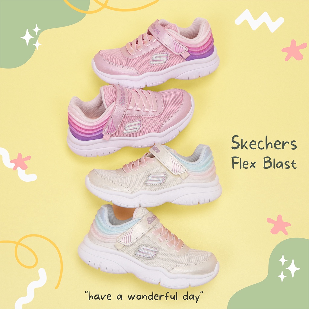 Skechers 童鞋 Flex Blast-Blissful Sweets 運動鞋 休閒鞋 魔鬼氈 女童 任選 ACS