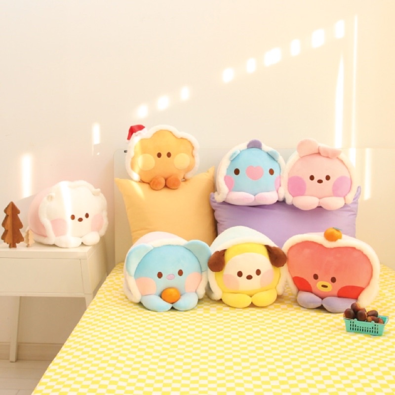 《預購》韓國代購 BTS BT21 X NARA HOME DECO MININI 趴姿娃娃抱枕