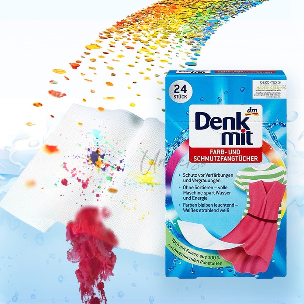 德國 dm denkmit 衣物防染護色 防染色紙 24入 防染色 洗衣吸色片 洗衣防染吸色 吸色紙