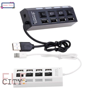 High Speed 4 Port USB 2.0 External Multi Expansion Hub with