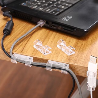 透明無痕理線器扣 桌面固定線夾 理線器 電線整理