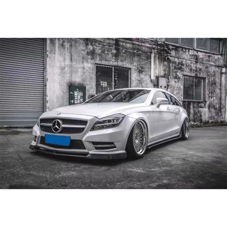 （全台可安裝）W218賓士 CLS550 CLS63 改裝高品質碳纖維專用R款側裙