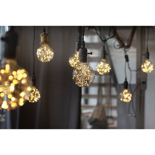 LED燈泡 滿天星燈泡 工業風 北歐風 氣氛燈 愛迪生燈泡 咖啡廳 黃光 求婚佈置 燈泡